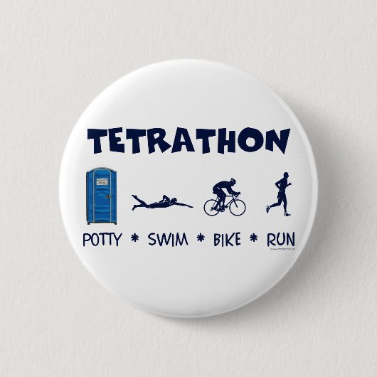 Tetrathon Triathlon-T - Shirt Button (Vorderseite)