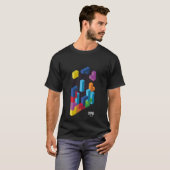 Tetris 3D Game Art  girl T-Shirt (Vorne ganz)