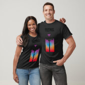 Tetris Color Fade Game Art girl T-Shirt (Unisex)
