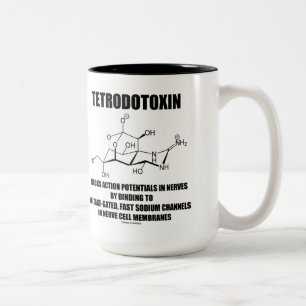 Tetrodotoxin blockiert Aktionspotenziale in den Zweifarbige Tasse