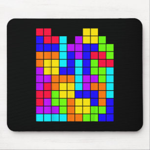 Tetrominoes Blockpuzzle Video Game Match Lehrer G Mousepad