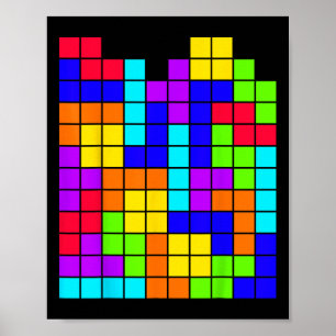 Tetrominoes Blockpuzzle Video Game Match Lehrer G Poster