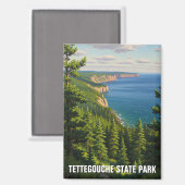Tettegouche Staat Park Minnesota Magnet (Vorderseite/Rückseite)
