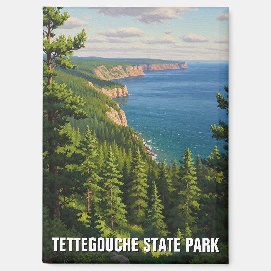 Tettegouche Staat Park Minnesota Magnet (Vorderseite)