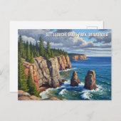 Tettegouche Staat Park Minnesota Postkarte (Vorne/Hinten)