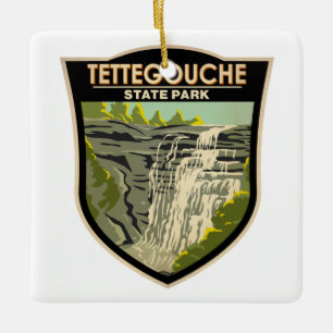 Tettegouche Staat Park Minnesota Vintag Keramikornament