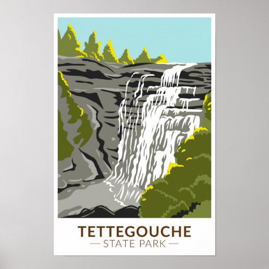 Tettegouche Staat Park Minnesota Vintag Poster (Vorne)