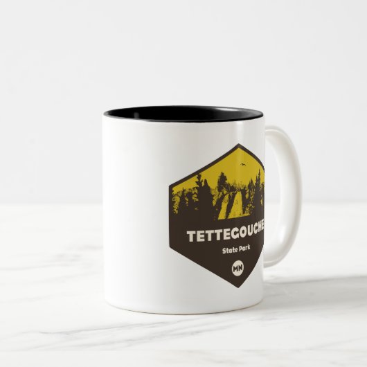 Tettegouche Staat Park, Minnesota Zweifarbige Tasse (VorderseiteRechts)