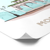 Tetuan City travel poster - morocco travel poster (Ecke)