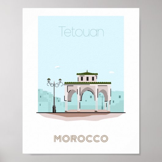 Tetuan City travel poster - morocco travel poster (Vorne)