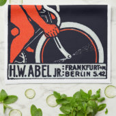 Teufel 1920, der Fahrrad fährt Handtuch (Gefaltet)