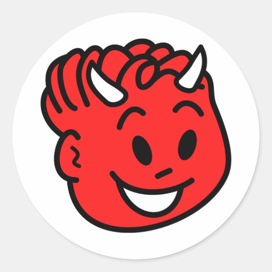 Teufel Child Runder Aufkleber (Vorderseite)