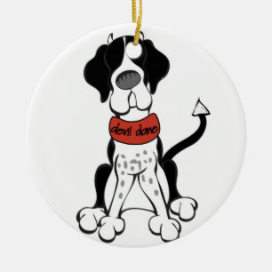 Teufel-Däne-Verzierung Keramik Ornament