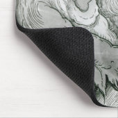 Teufel, der den Kopf des Mannes als Saxophon, 1144 Mousepad (Ecke)