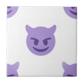 Teufel Emoji Fliese (Vorderseite)