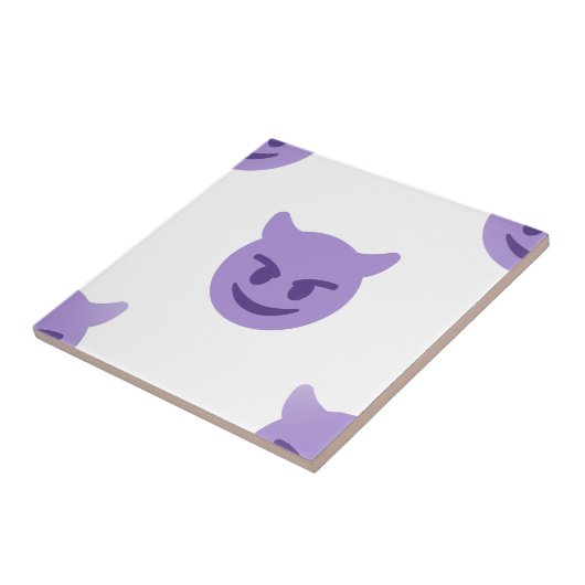 Teufel Emoji Fliese (Seite)