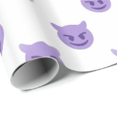 Teufel Emoji Geschenkpapier (Rolleneckpunkt)