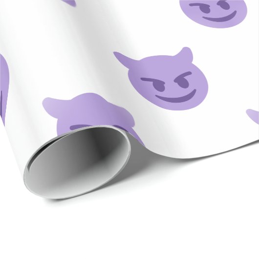 Teufel Emoji Geschenkpapier (Rolleneckpunkt)