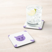 Teufel Emoji Getränkeuntersetzer (Rechte Seite)