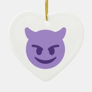 Teufel Emoji Keramik Ornament