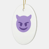Teufel Emoji Keramikornament (Links)