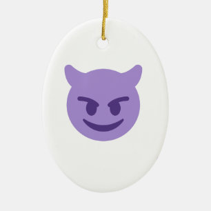 Teufel Emoji Keramikornament