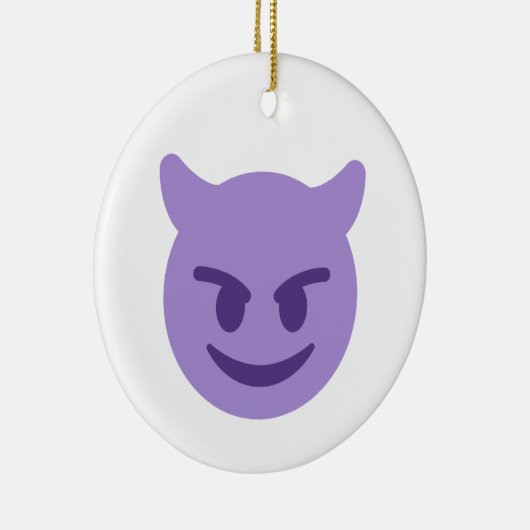 Teufel Emoji Keramikornament (Rechts)