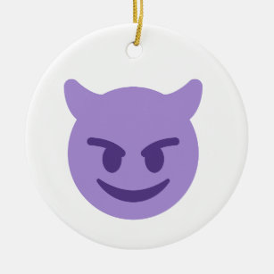 Teufel Emoji Keramikornament