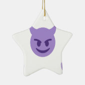 Teufel Emoji Keramikornament (Rechts)