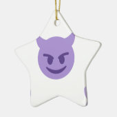 Teufel Emoji Keramikornament (Links)