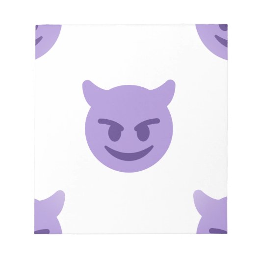 Teufel Emoji Notizblock (Vorderseite)