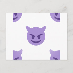 Teufel Emoji Postkarte