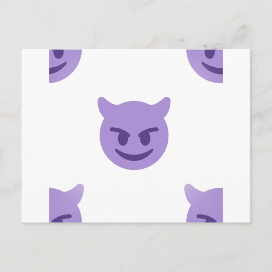 Teufel Emoji Postkarte (Vorderseite)