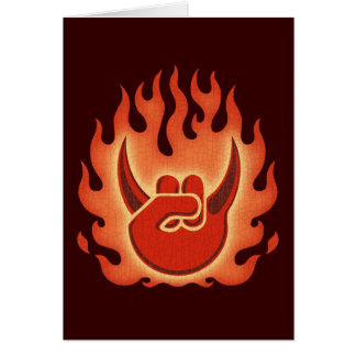 Teufel-Felsen-Flammen