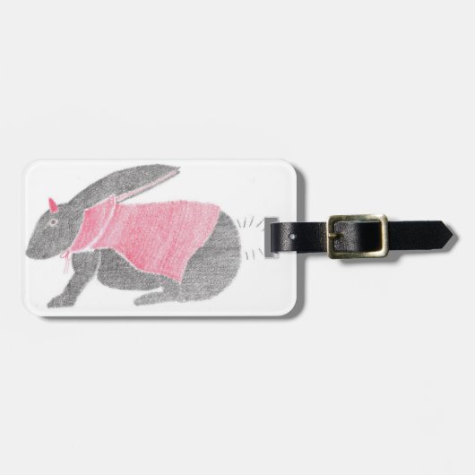 Teufel-Häschen Gepäckanhänger (Vorderseite horizontal)