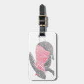 Teufel-Häschen Gepäckanhänger (Vorderseite vertikal)