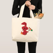 Teufel-Häschen-Tasche Jumbo Stoffbeutel (Vorderseite (Produkt))