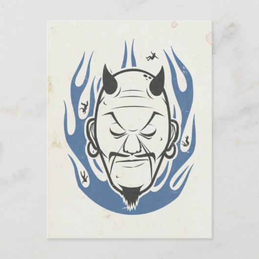 Teufel Head Postkarte (Vorderseite)