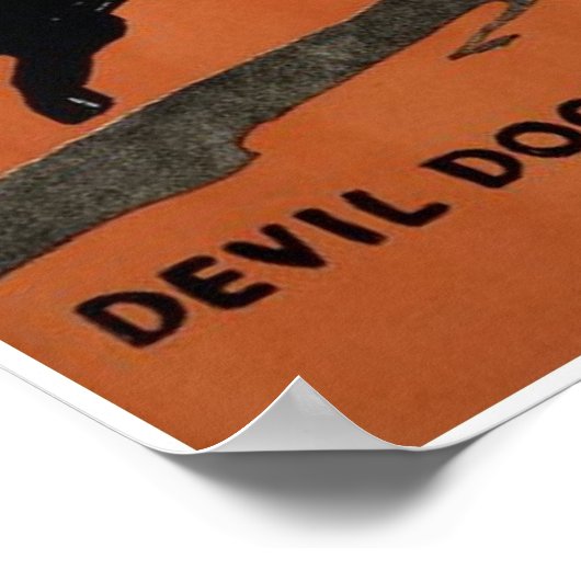 Teufel Hunden Poster (Ecke)
