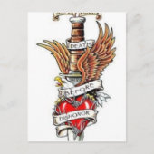 Teufel Hunden Postkarte (Vorderseite)