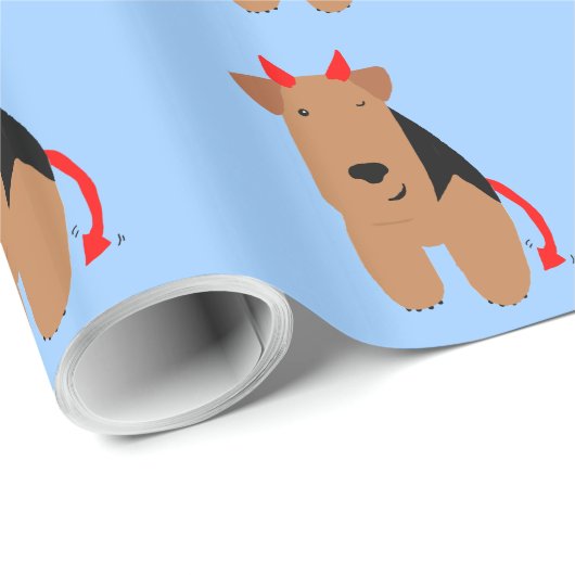 Teufel-HundePackpapier Geschenkpapier (Rolleneckpunkt)