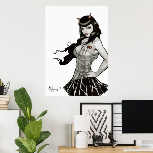 Teufel in Darla Deville Poster (Heimbüro)