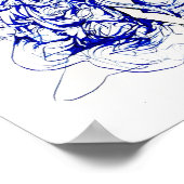 Teufel in einem blauen Kleid Poster (Ecke)