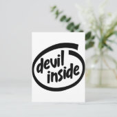 Teufel Inside Postkarte (Stehend Vorderseite)