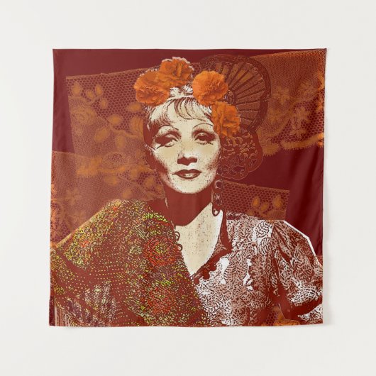 Teufel ist eine Frau Wandteppich (Vorderseite)