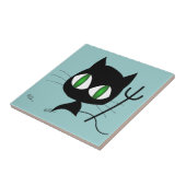 Teufel-Katze Fliese (Seite)