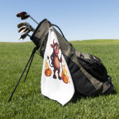 Teufel Kuh Unfug Golfhandtuch (Gras)