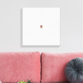 Teufel Kuh Unfug Leinwanddruck (Insitu (Wohnzimmer))