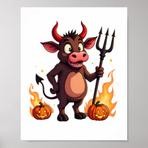 Teufel Kuh Unfug Poster