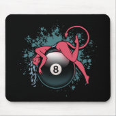 Teufel-Mädchen 8-Ball Mousepad (Vorne)